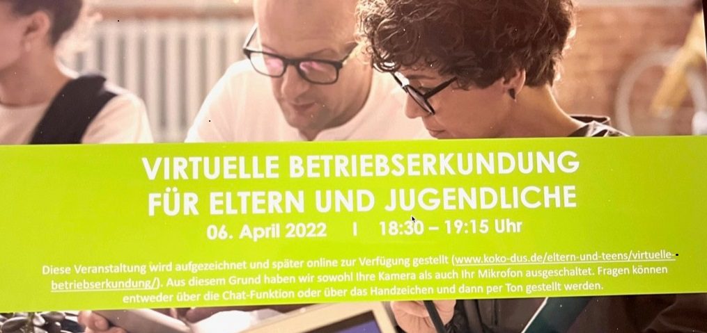 Zweite virtuelle Betriebserkundung für Eltern und ihre Kinder!