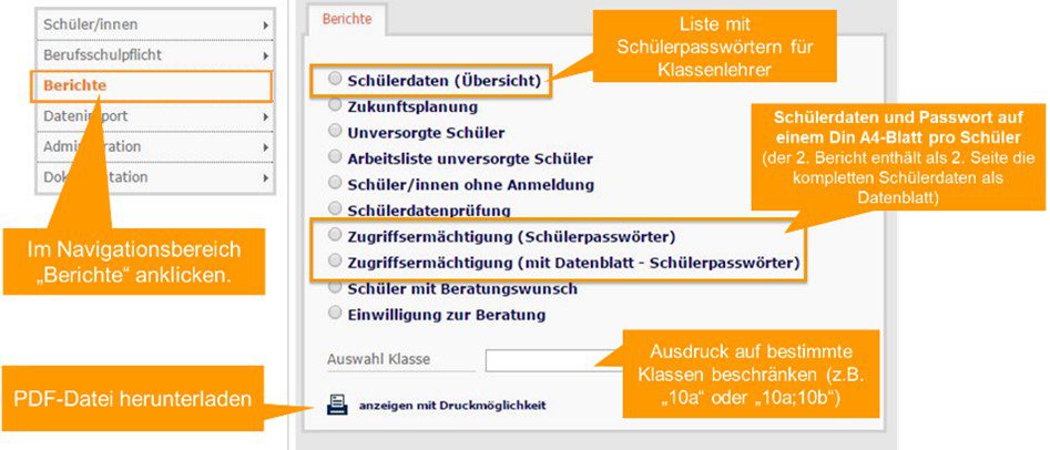 mehrere bildungsgänge schüler online
