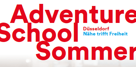 Schriftzug Adventure School Düsseldorf